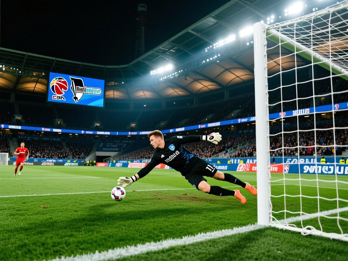 柏林赫塔门将扑出点球，为球队挽回颜面  第1张